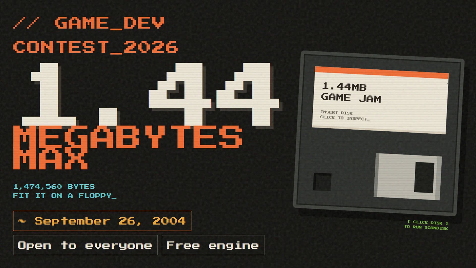 1.44MB Game Challenge: Developer Builds Full Game on a Floppy Disk