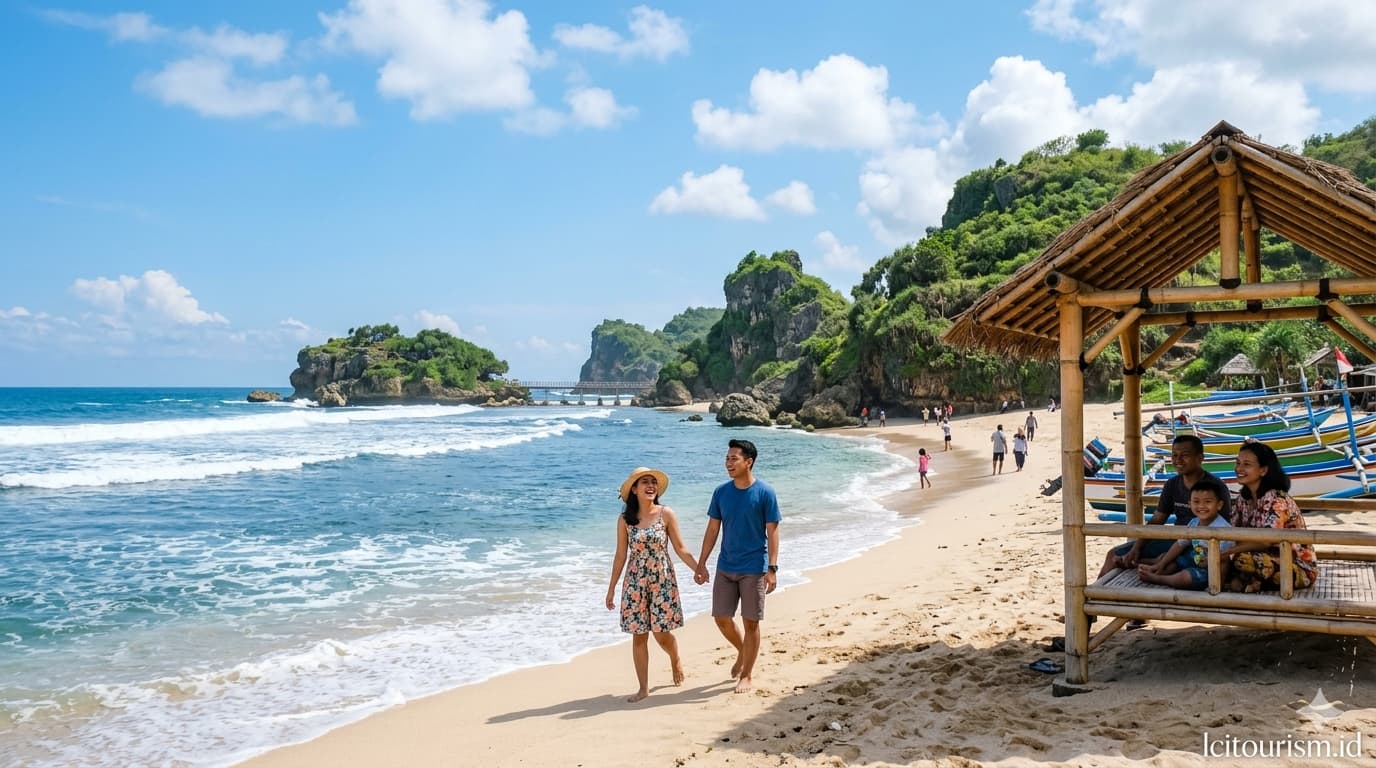 Bidik Wisatawan Mancanegara, Pantai Drini dan Sepanjang Terapkan Tiket Non-Tunai