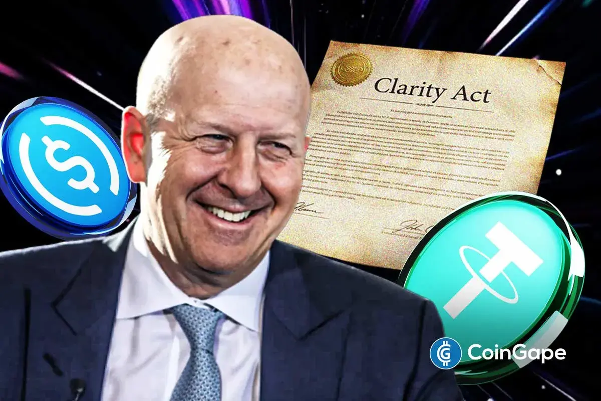 Goldman Sachs CEO Backs Stablecoin Clarity Act
